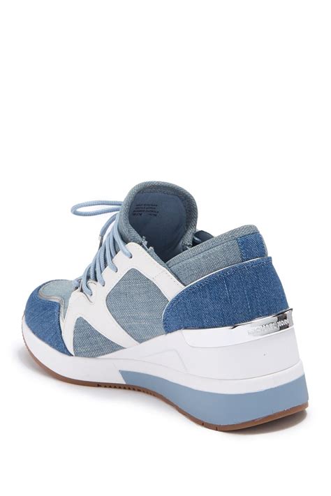 michael kors sneakers blue and white|Michael Kors white sneakers women's.